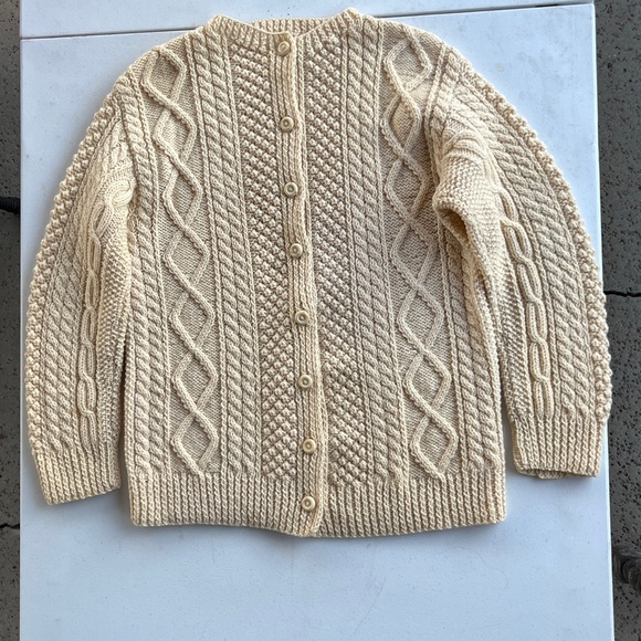 Kennedy of Ardara Sweaters - Vintage Irish Aran Cardigan | Kennedy of Ardara | Hand Knit Wool Fisherman